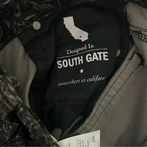 ANTHROPOLOGIE AG Adriano Goldschmied Velvet Paisley High Rise Stevie Ankle Pants - Picture 10 of 14